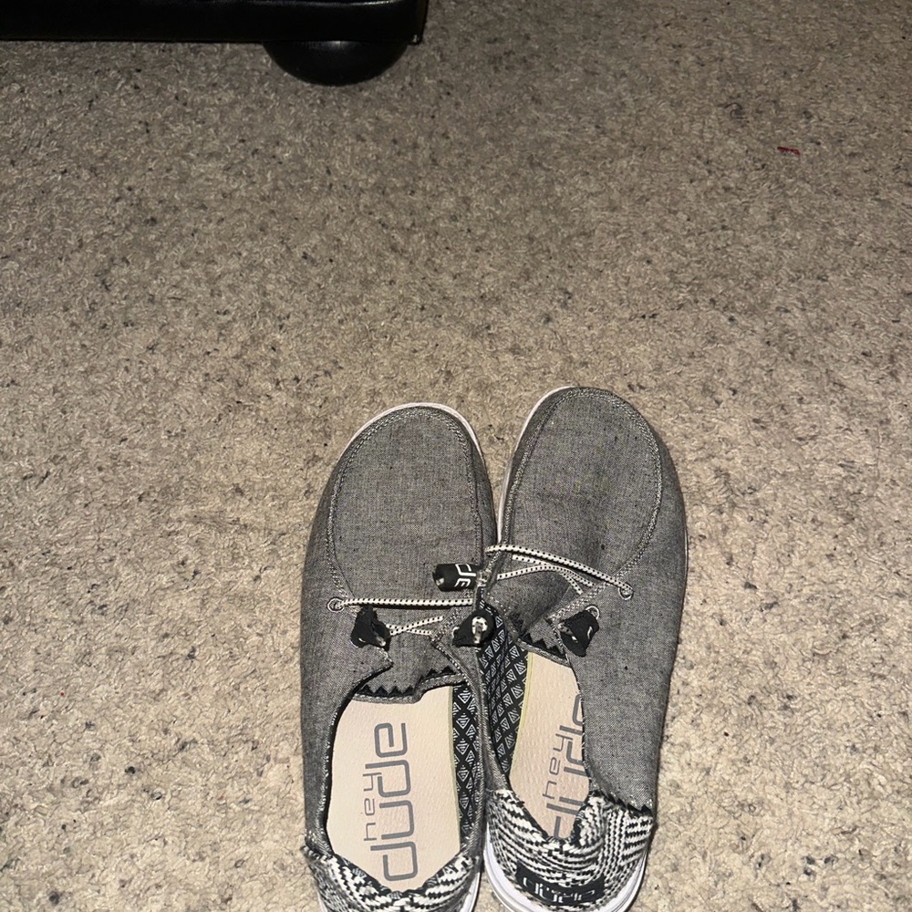 Hey Dude Women's Gray Slip-On Loafers